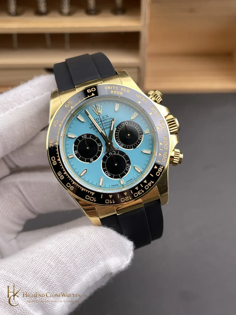 Rolex Daytona M126518LN-0014 angled dial view super clone watch