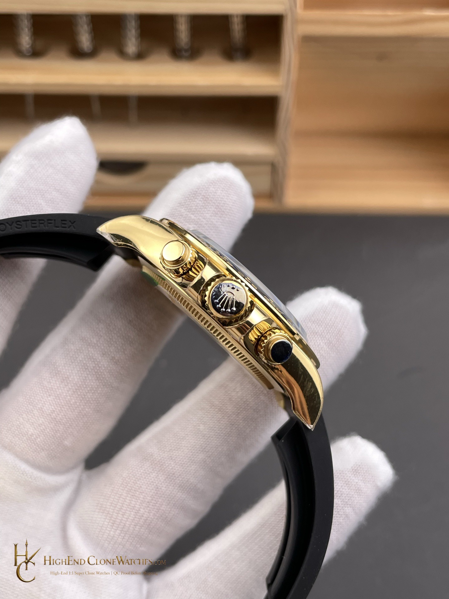 Rolex Daytona M126518LN-0014 bezel detail super clone watch