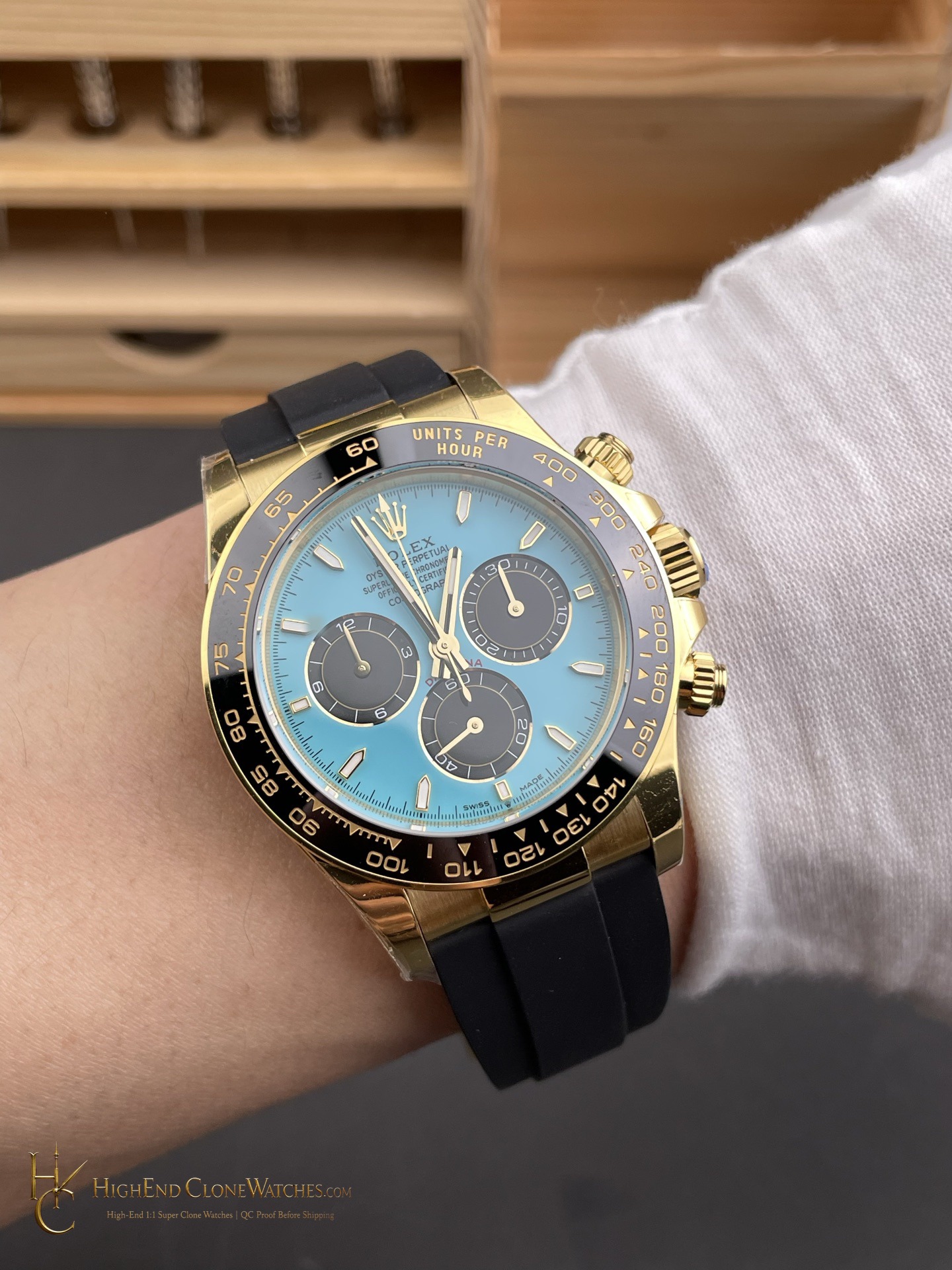 Rolex Daytona M126518LN-0014 caseback view super clone watch