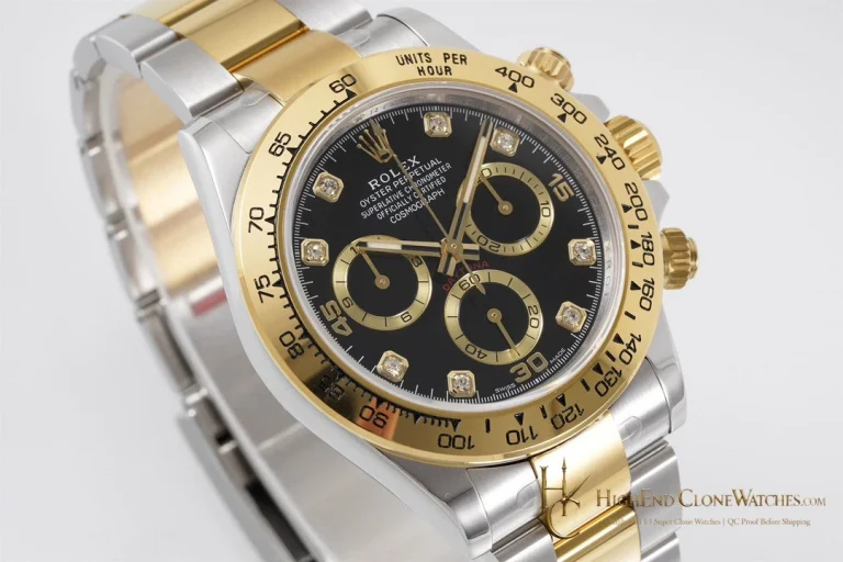 Rolex Daytona m116503-0011 angled dial view super clone watch