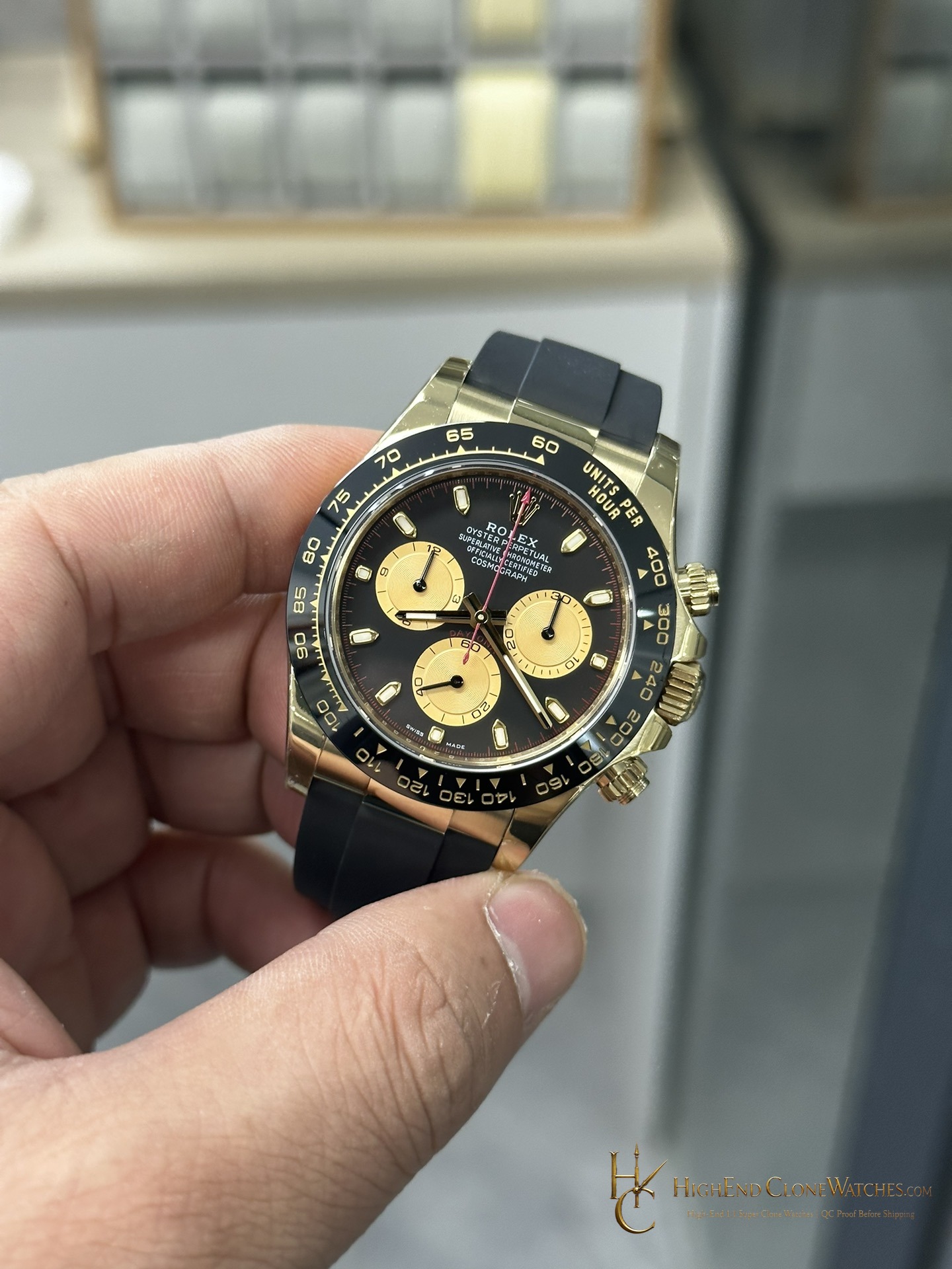 Rolex Daytona 116518LN-0047 dial and marker detail super clone watch
