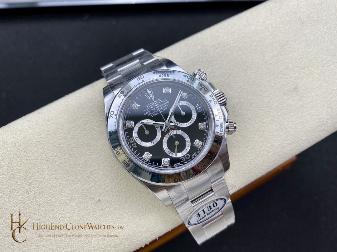 Rolex Daytona M116508-0014 bezel detail super clone watch