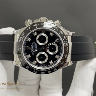 Rolex Daytona 116519LN-0025 angled dial view super clone watch