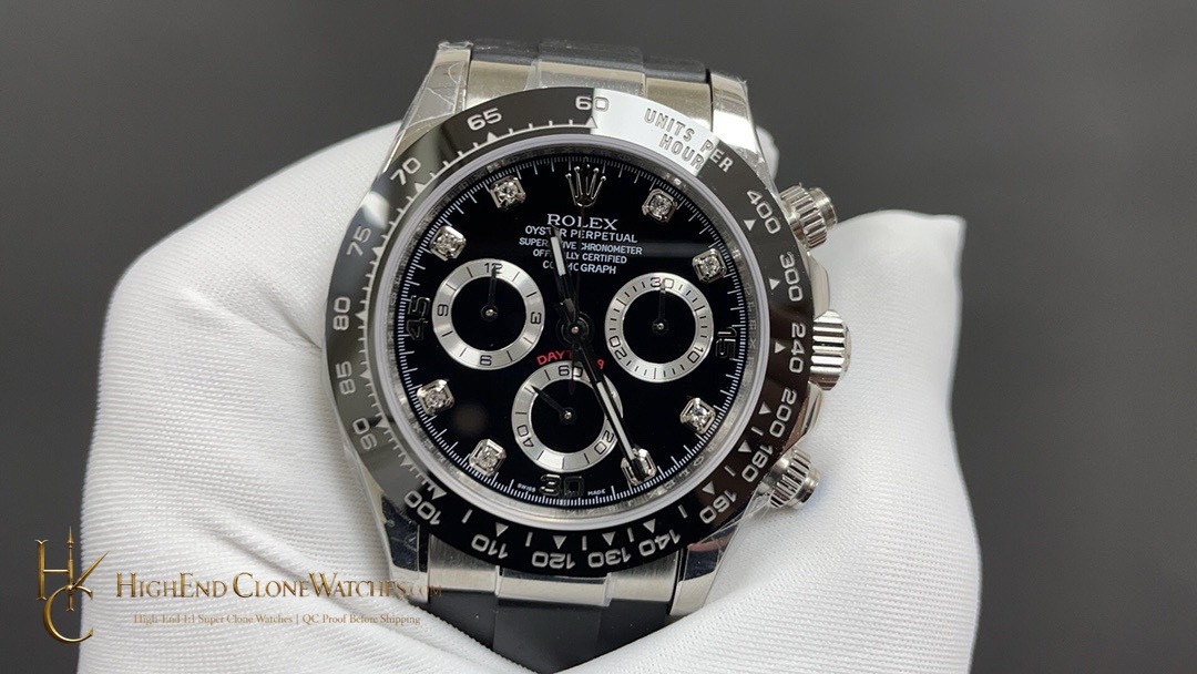 Rolex Daytona 116519LN-0025 dial and marker detail super clone watch