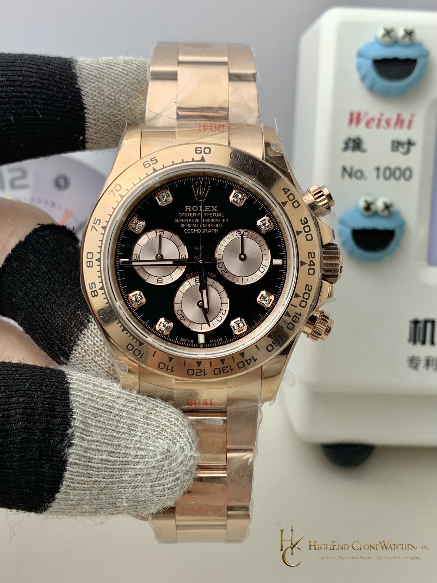 Rolex Daytona 126505G front view super clone watch
