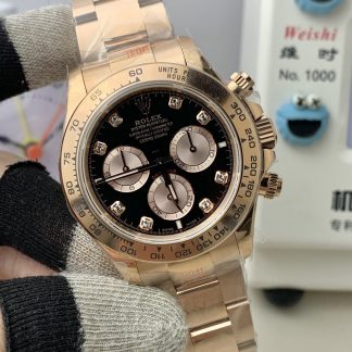 Rolex Daytona 126505G angled dial view super clone watch