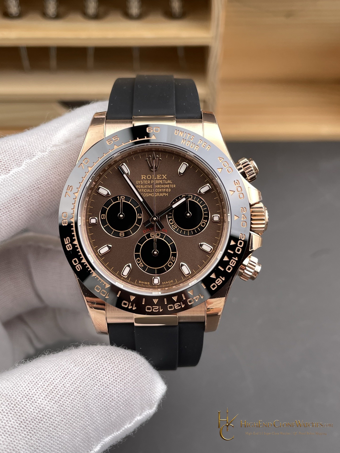 Rolex Daytona 116515 front view super clone watch