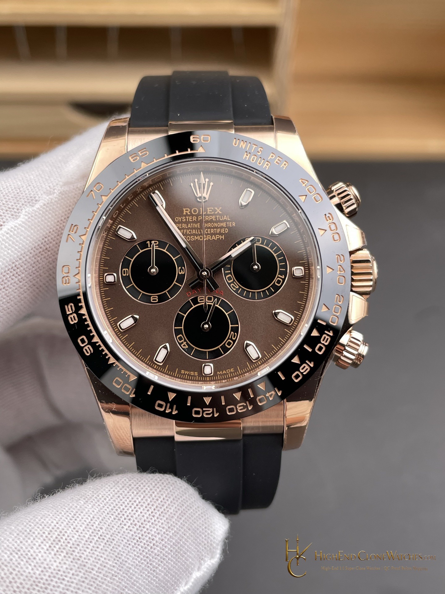 Rolex Daytona 116515 dial and marker detail super clone watch