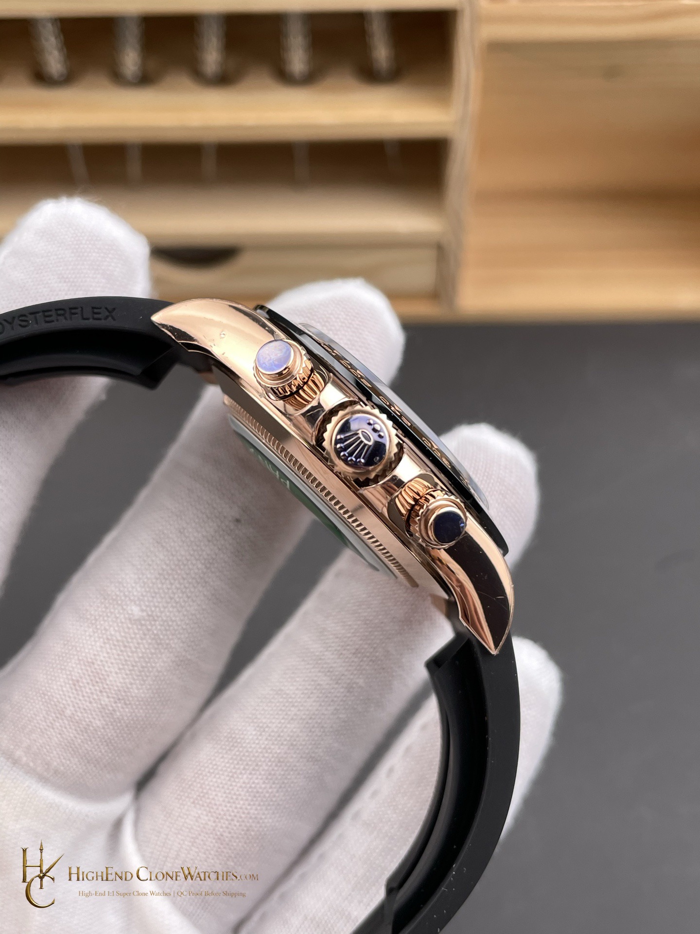 Rolex Daytona 116515 bezel detail super clone watch