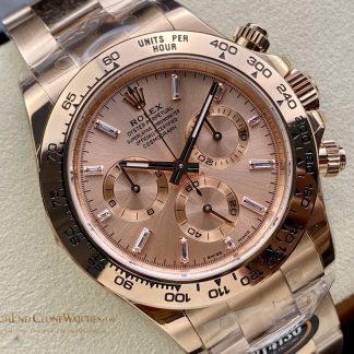 Rolex Daytona 116505-0012 angled dial view super clone watch