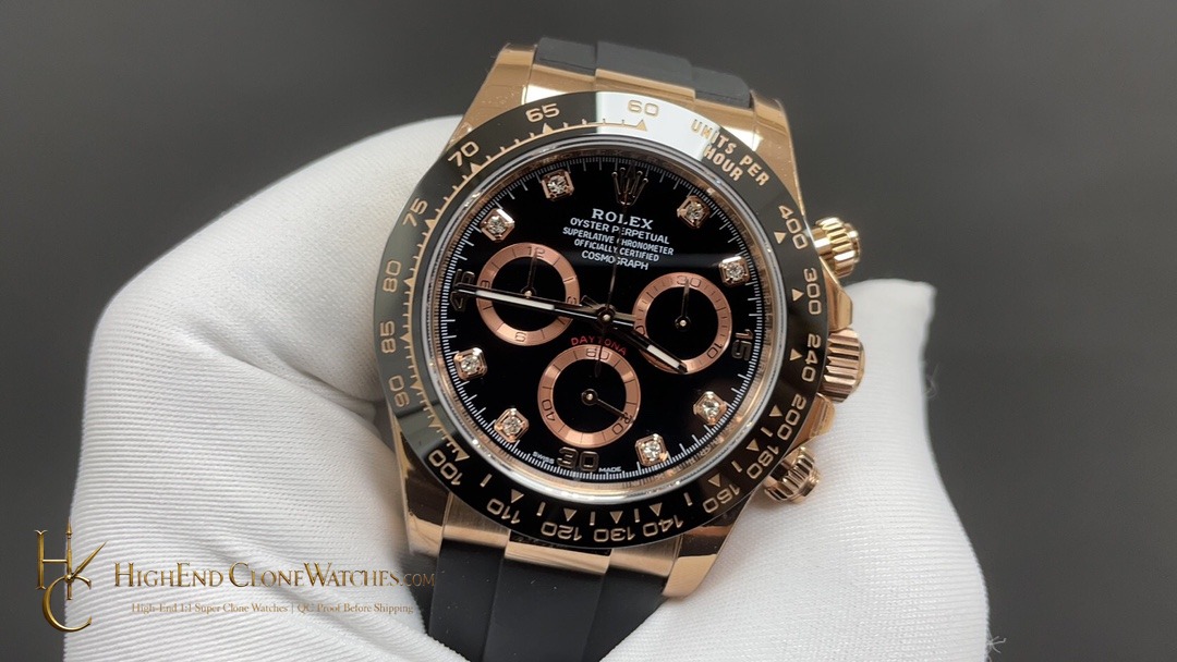 Rolex Daytona 116515LN-0057 dial and marker detail super clone watch