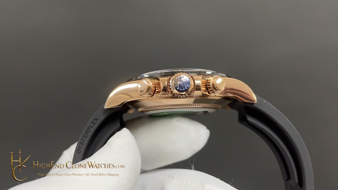Rolex Daytona 116515LN-0057 bezel detail super clone watch