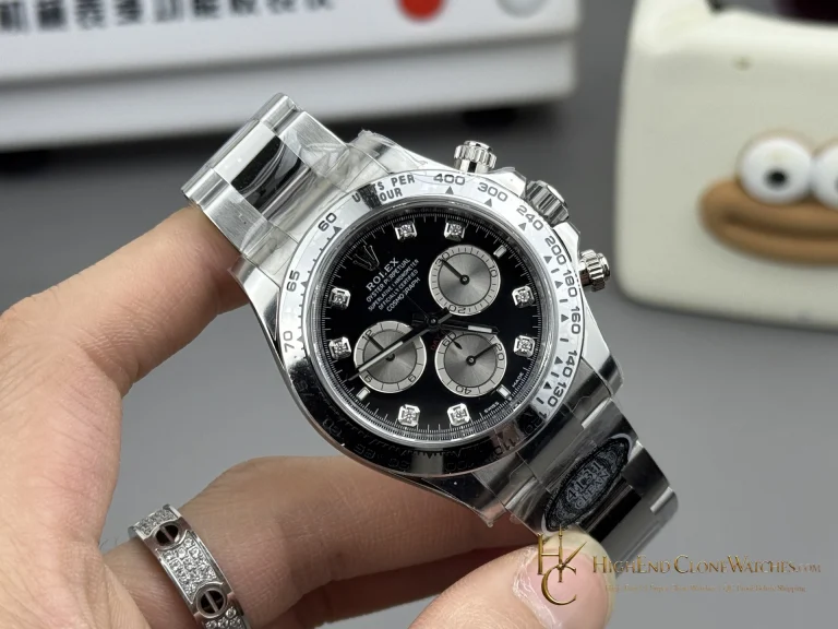 Rolex Daytona 126509-0002 angled dial view super clone watch