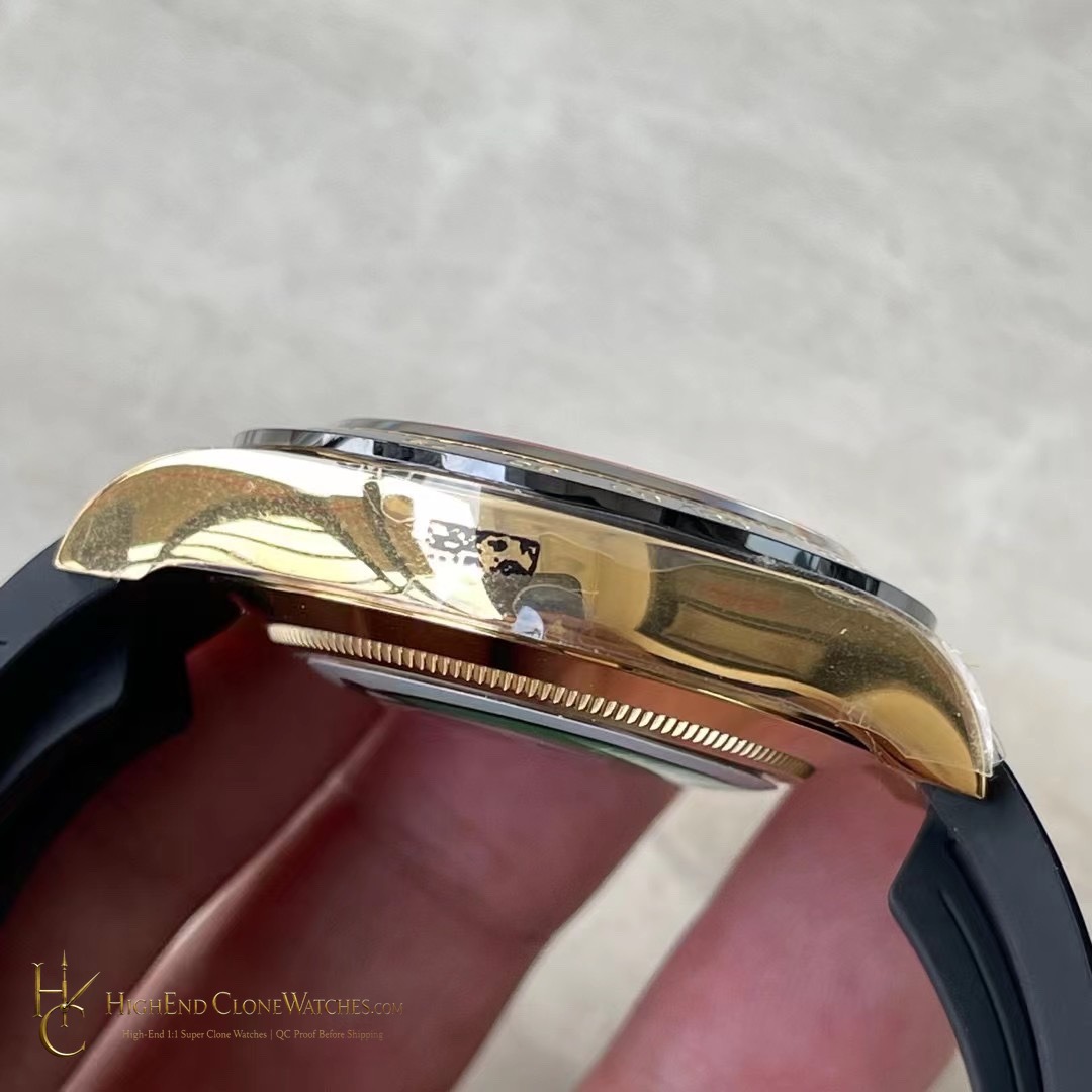 Rolex Daytona 116518LN-0042 crown and case detail super clone watch