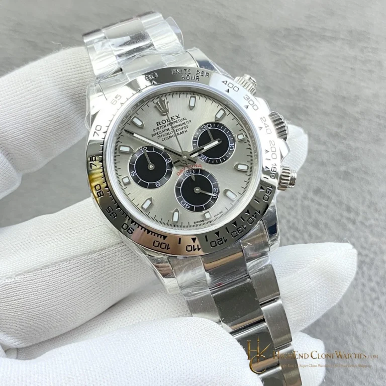 Rolex Daytona m116509-0072 angled dial view super clone watch