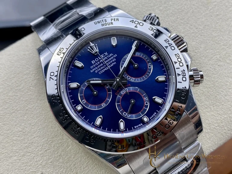 Rolex Daytona 116509-0071 angled dial view super clone watch