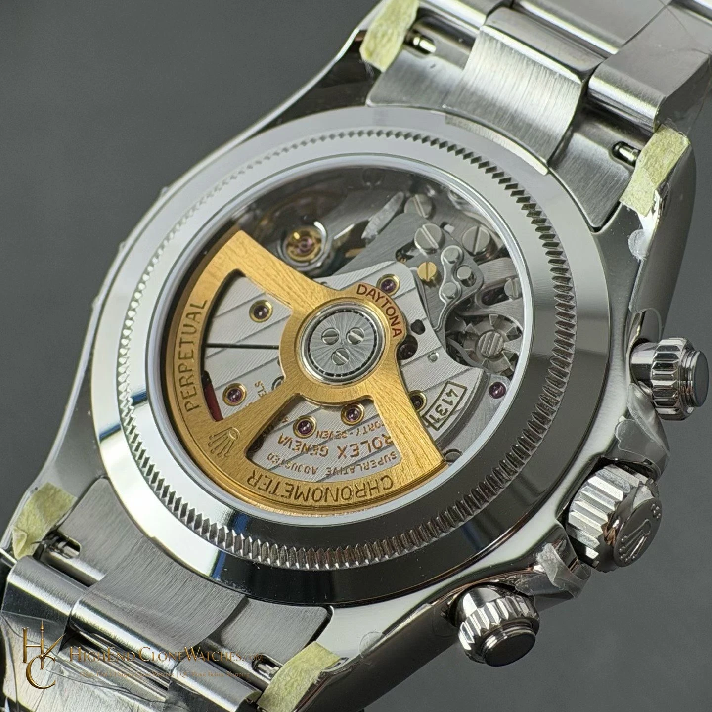 Rolex Daytona 126502-0001 crown and case detail super clone watch
