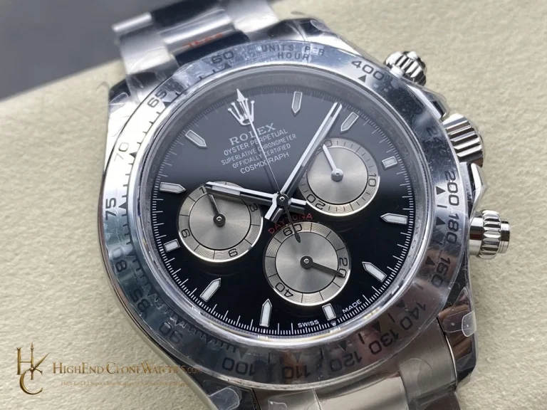 Rolex Daytona M126509-0001 angled dial view super clone watch