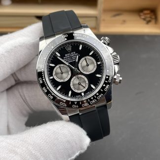 Rolex Daytona 126519LN-0002 angled dial view super clone watch