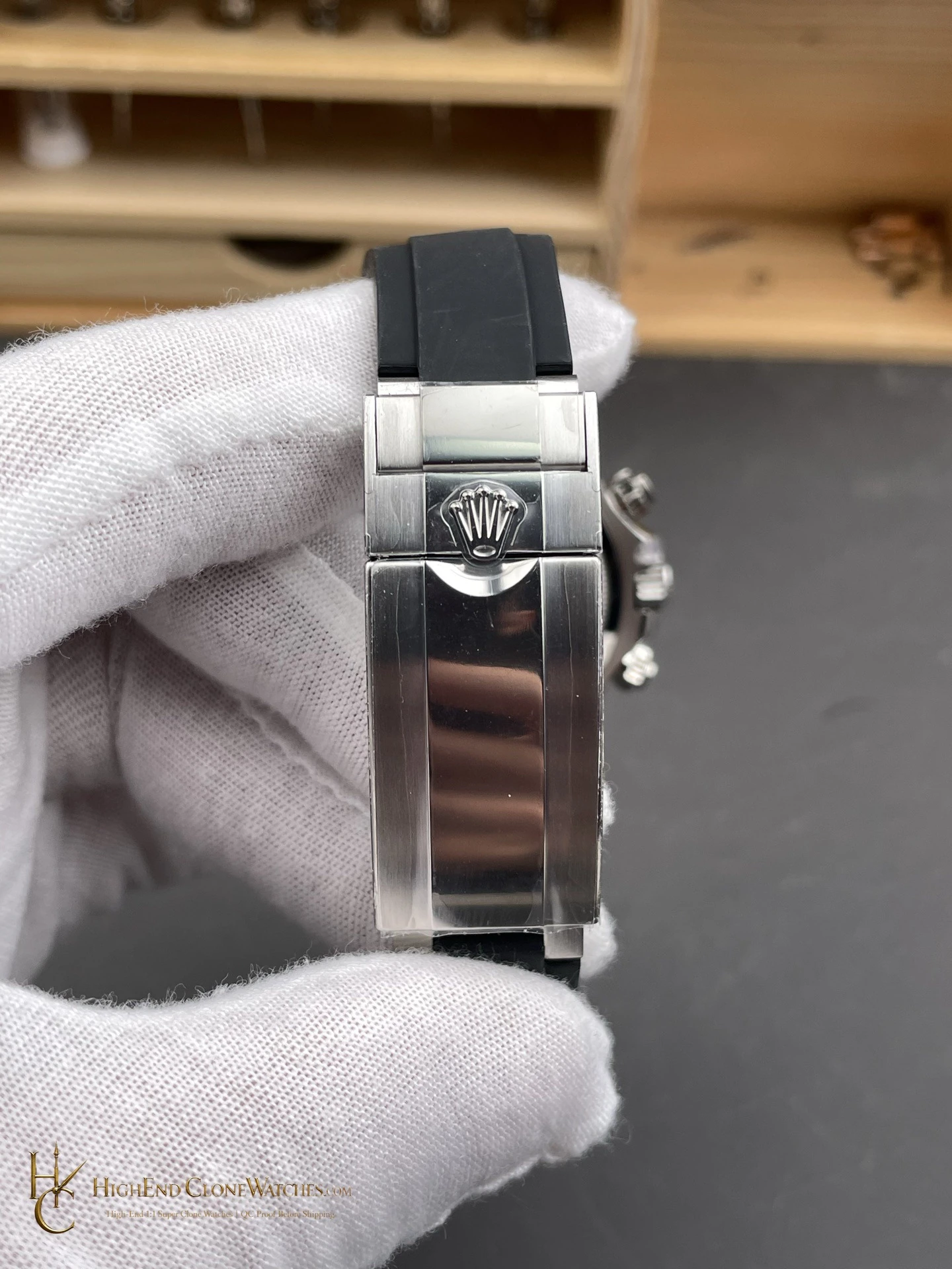 Rolex Daytona 126519LN-0002 buckle or clasp detail super clone watch