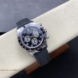 Rolex Daytona 126519LN-0004 angled dial view super clone watch