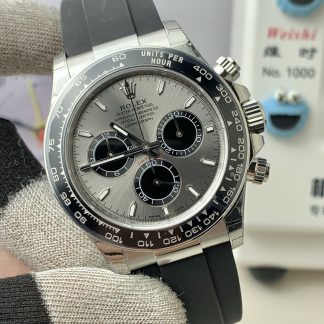 Rolex Daytona M126519LN-0006 angled dial view super clone watch