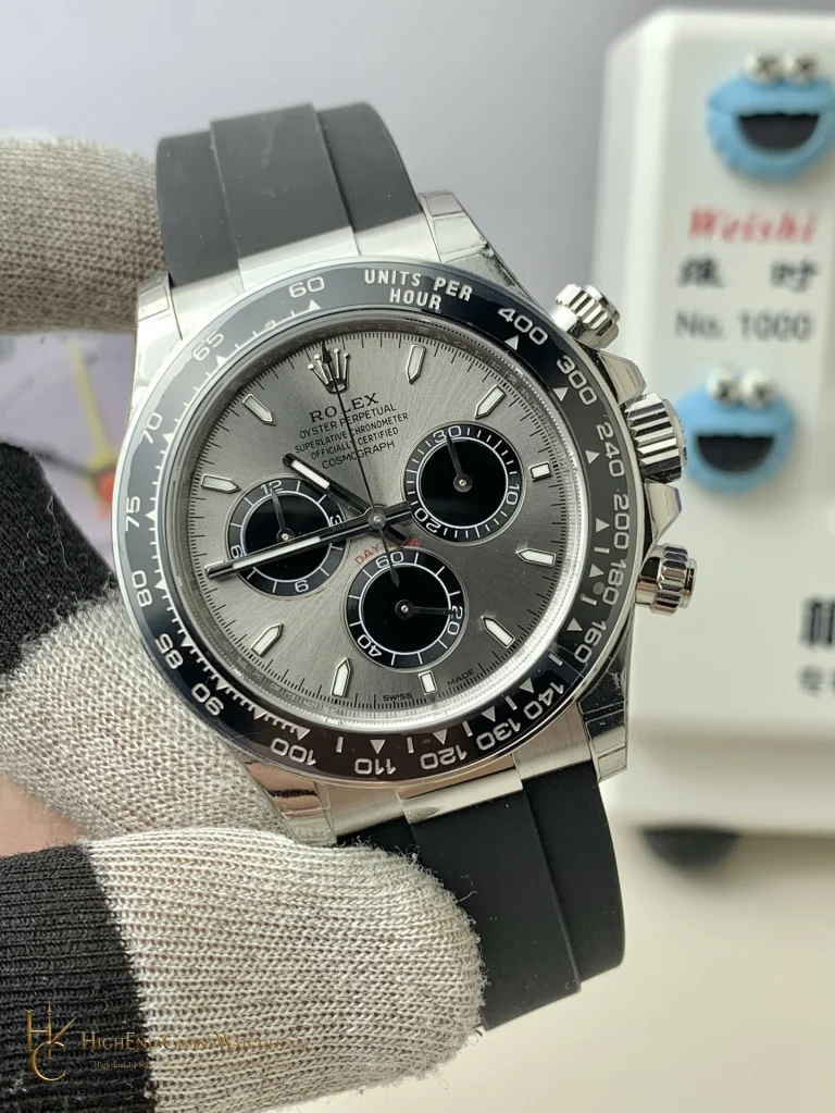 Rolex Daytona M126519LN-0006 angled dial view super clone watch
