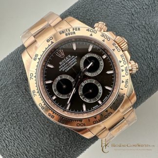Rolex Daytona M126505-0005 angled dial view super clone watch