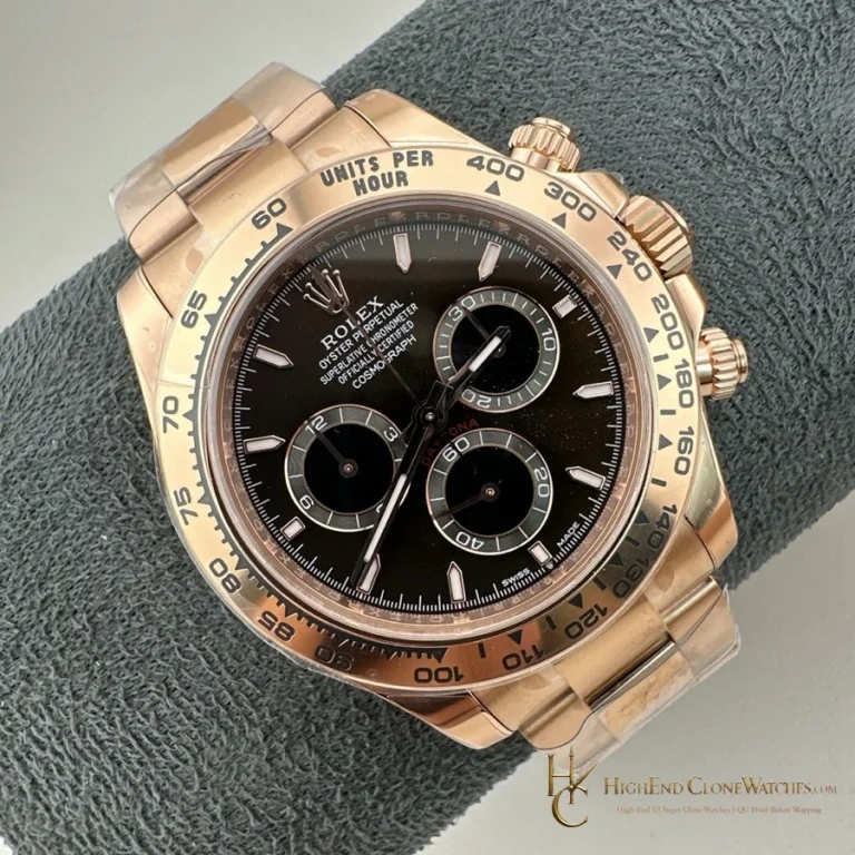 Rolex Daytona M126505-0005 angled dial view super clone watch