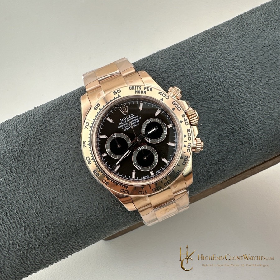 Rolex Daytona M126505-0005 bezel detail super clone watch