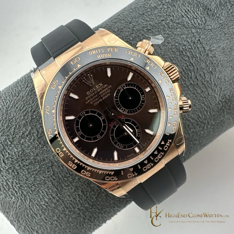 Rolex Daytona 126515LN angled dial view super clone watch