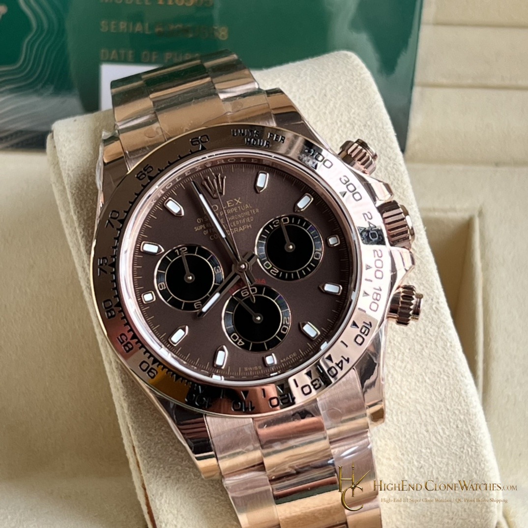 Rolex Daytona m116505-0013 bezel detail super clone watch