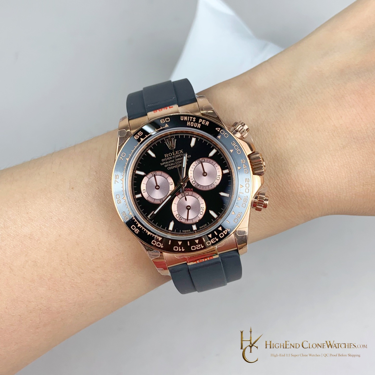 Rolex Daytona 126515LN-0002 buckle or clasp detail super clone watch