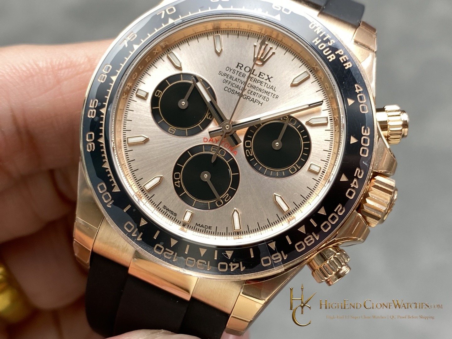 Rolex Daytona 126515LN-0006 dial and marker detail super clone watch