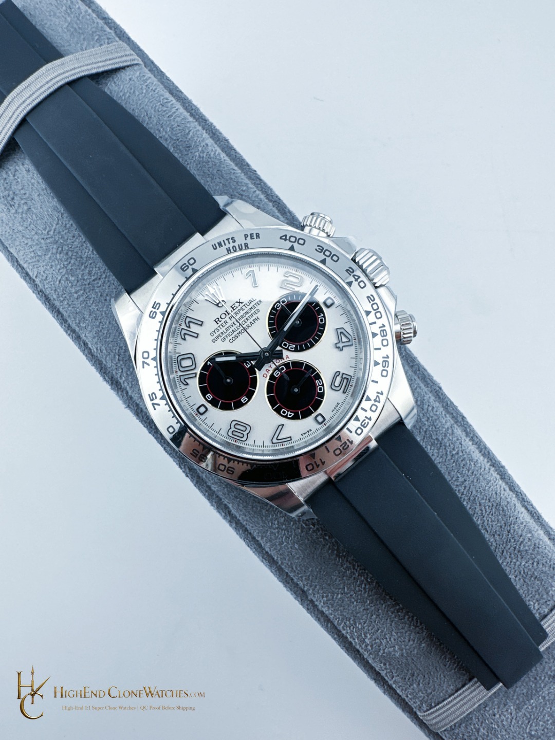 Rolex Daytona 116519-4130 bezel detail super clone watch