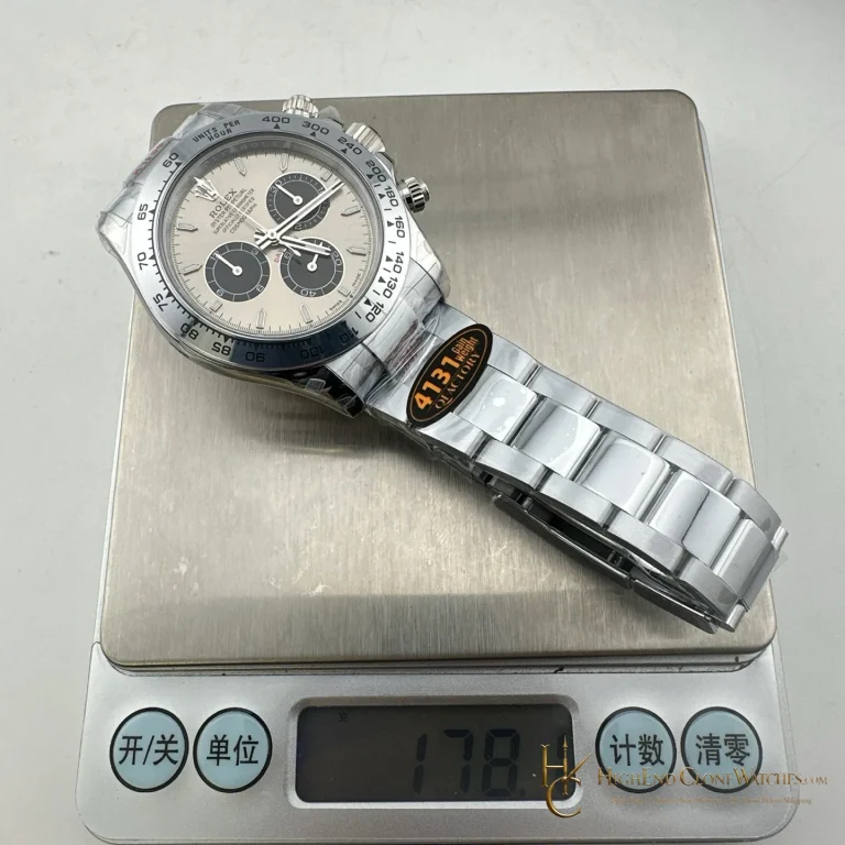 Rolex Daytona M126509-0003 angled dial view super clone watch