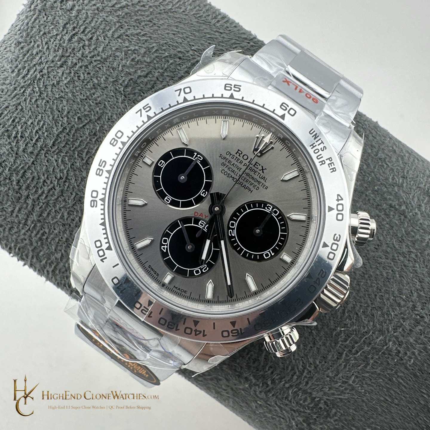 Rolex Daytona M126509-0003 bezel detail super clone watch