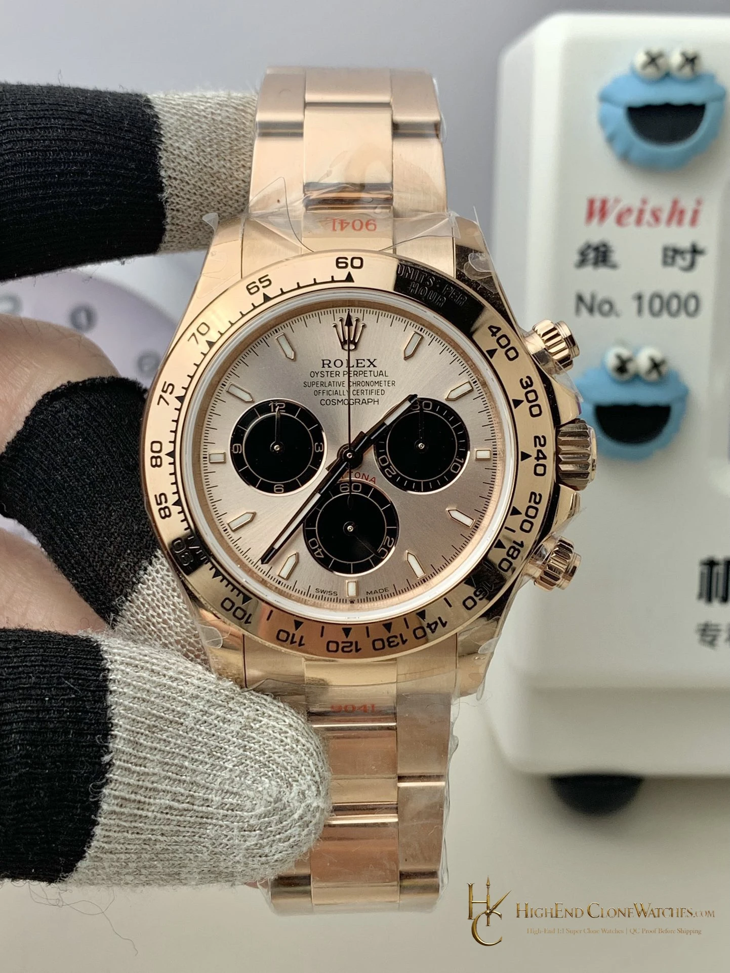 Rolex Daytona 126505-0003 front view super clone watch