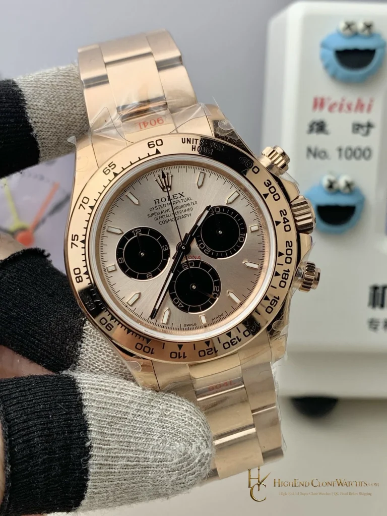 Rolex Daytona 126505-0003 angled dial view super clone watch