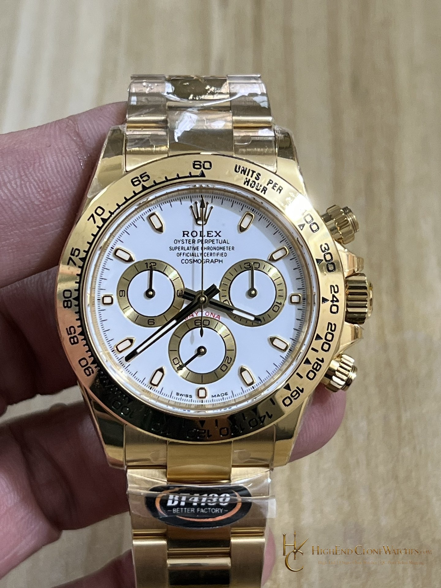 Rolex Daytona 116508-0001 front view super clone watch