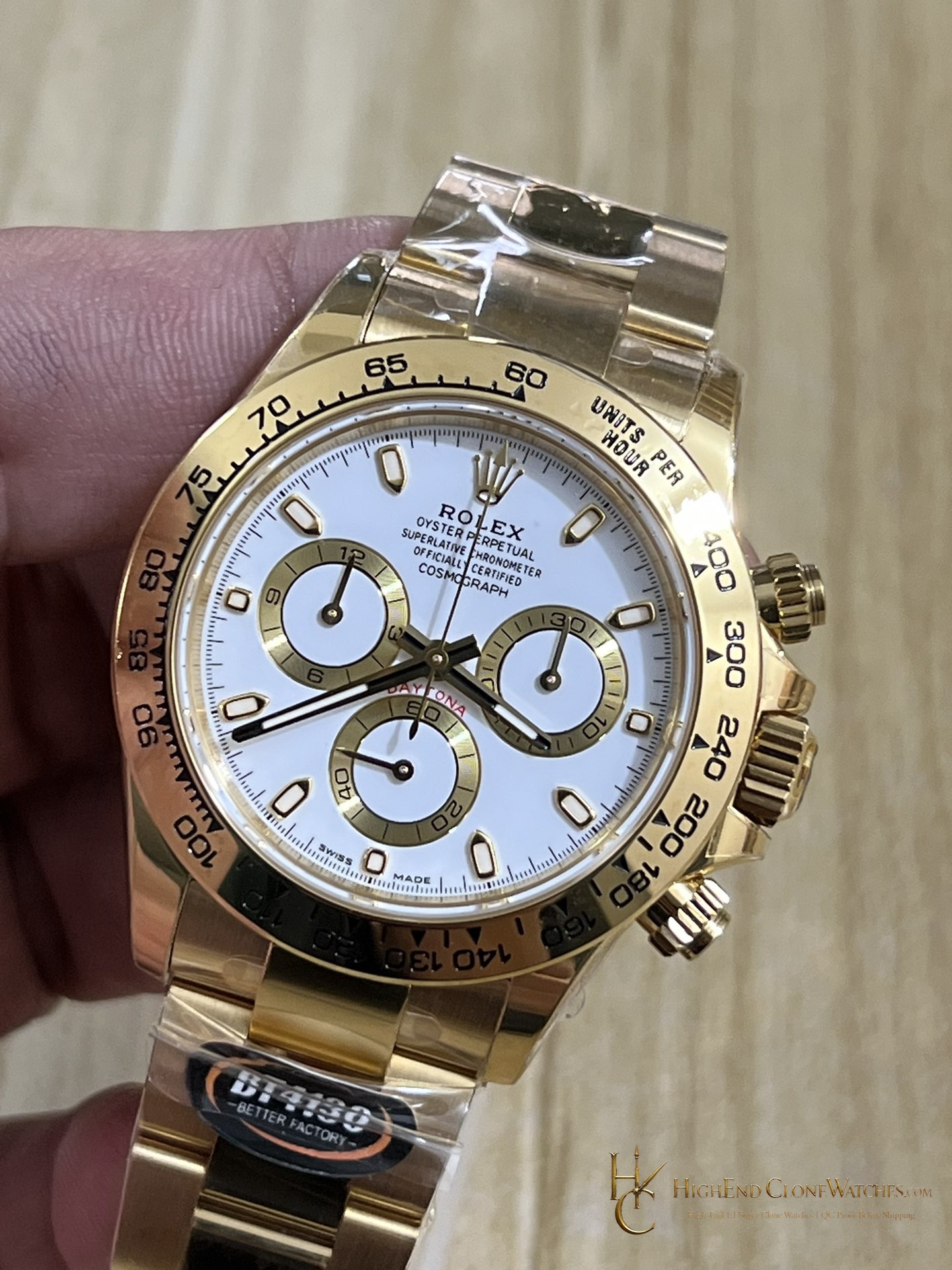 Rolex Daytona 116508-0001 dial and marker detail super clone watch