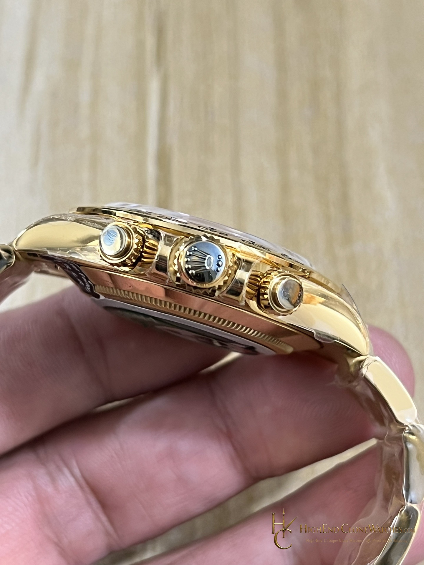 Rolex Daytona 116508-0001 side case profile super clone watch