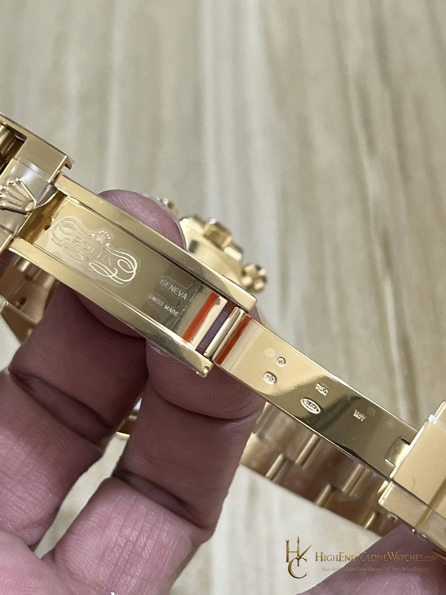 Rolex Daytona 116508-0001 caseback view super clone watch