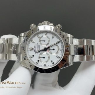 Rolex Daytona 116520-78590 angled dial view super clone watch
