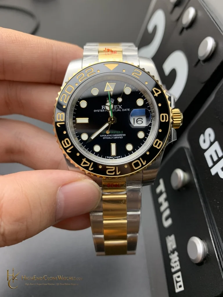 Rolex GMT-Master II 116713-LN front view super clone watch