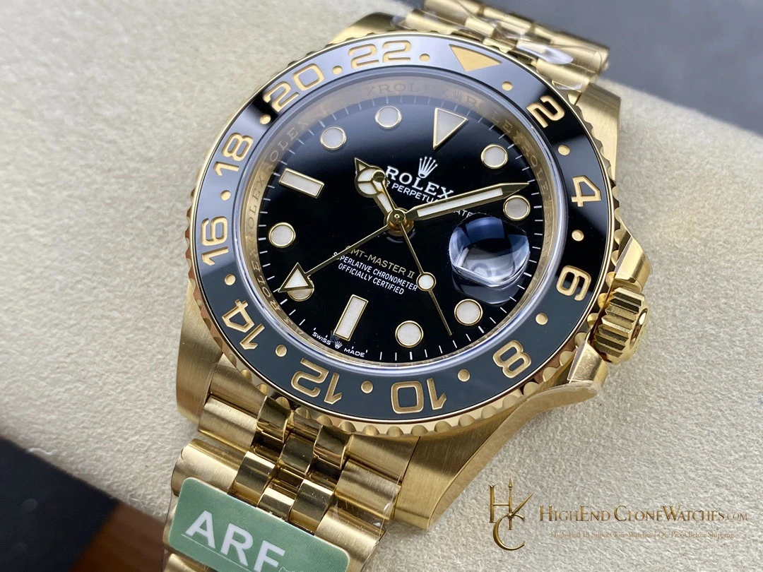 Rolex GMT-Master II 126718GRNR dial and marker detail super clone watch