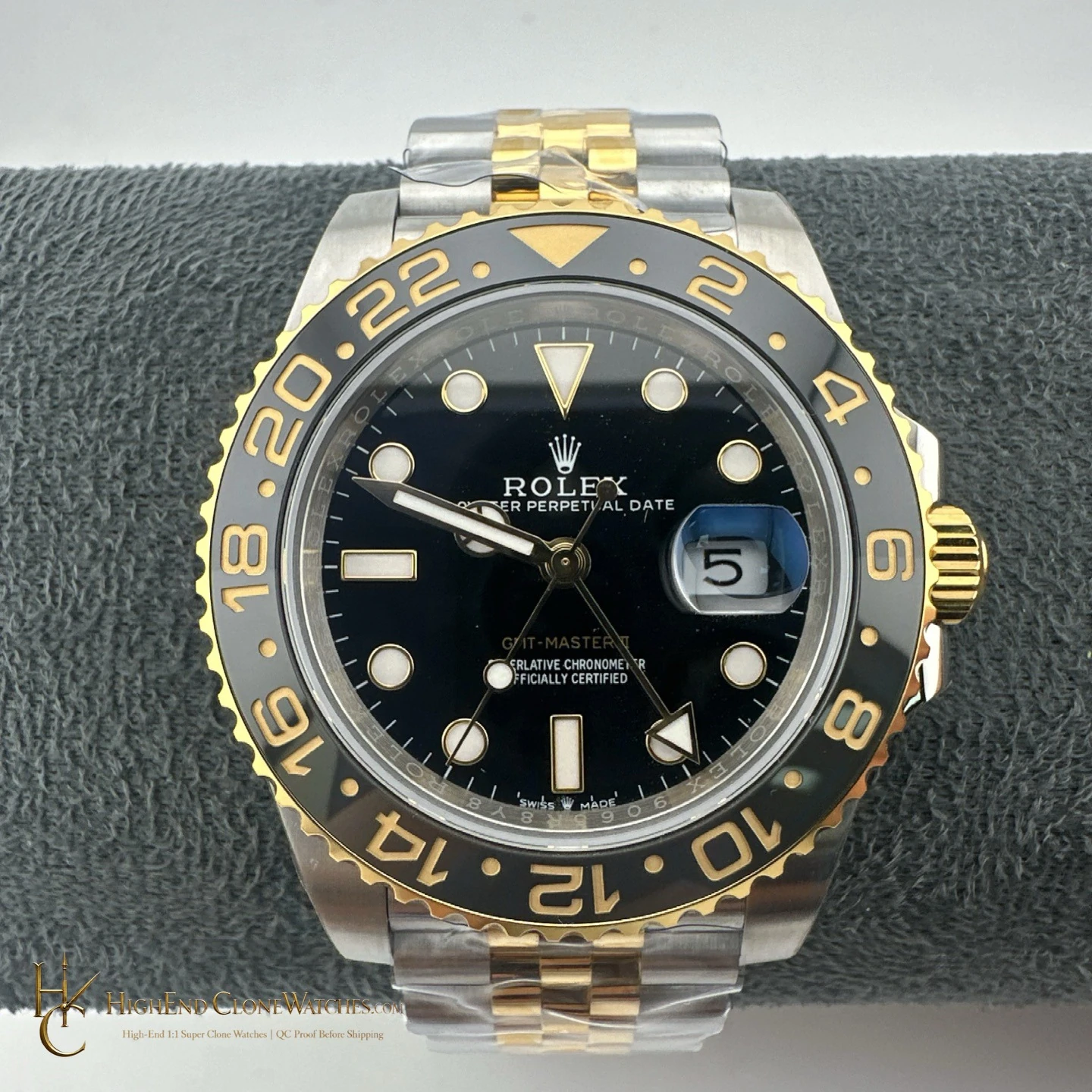 Rolex GMT-Master II 126713GRNR front view super clone watch