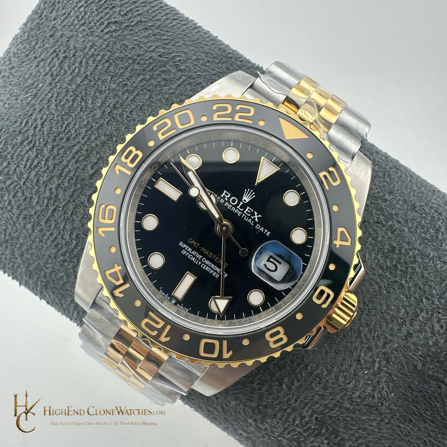 Rolex GMT-Master II 126713GRNR dial and marker detail super clone watch