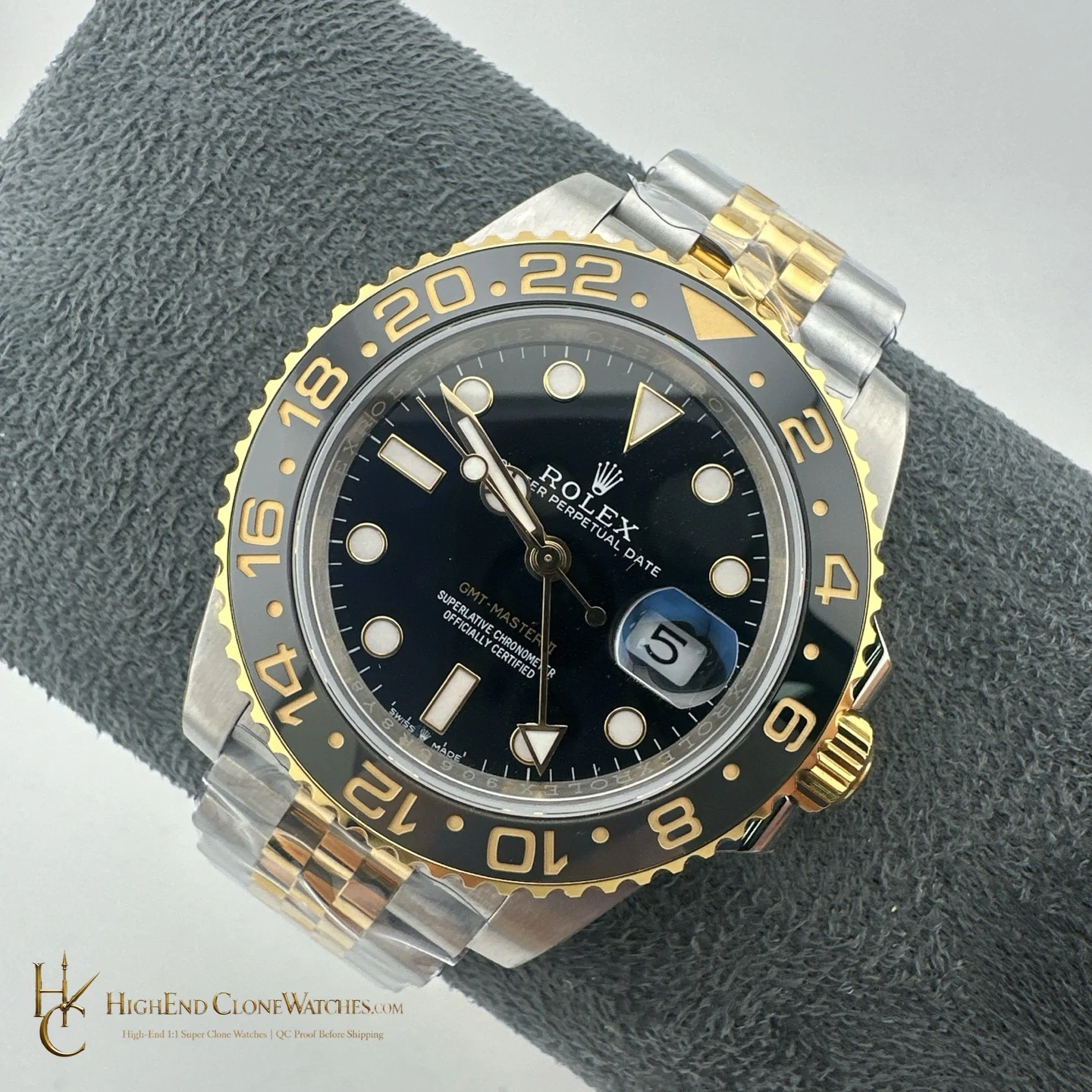 Rolex GMT-Master II 126713GRNR dial and marker detail super clone watch