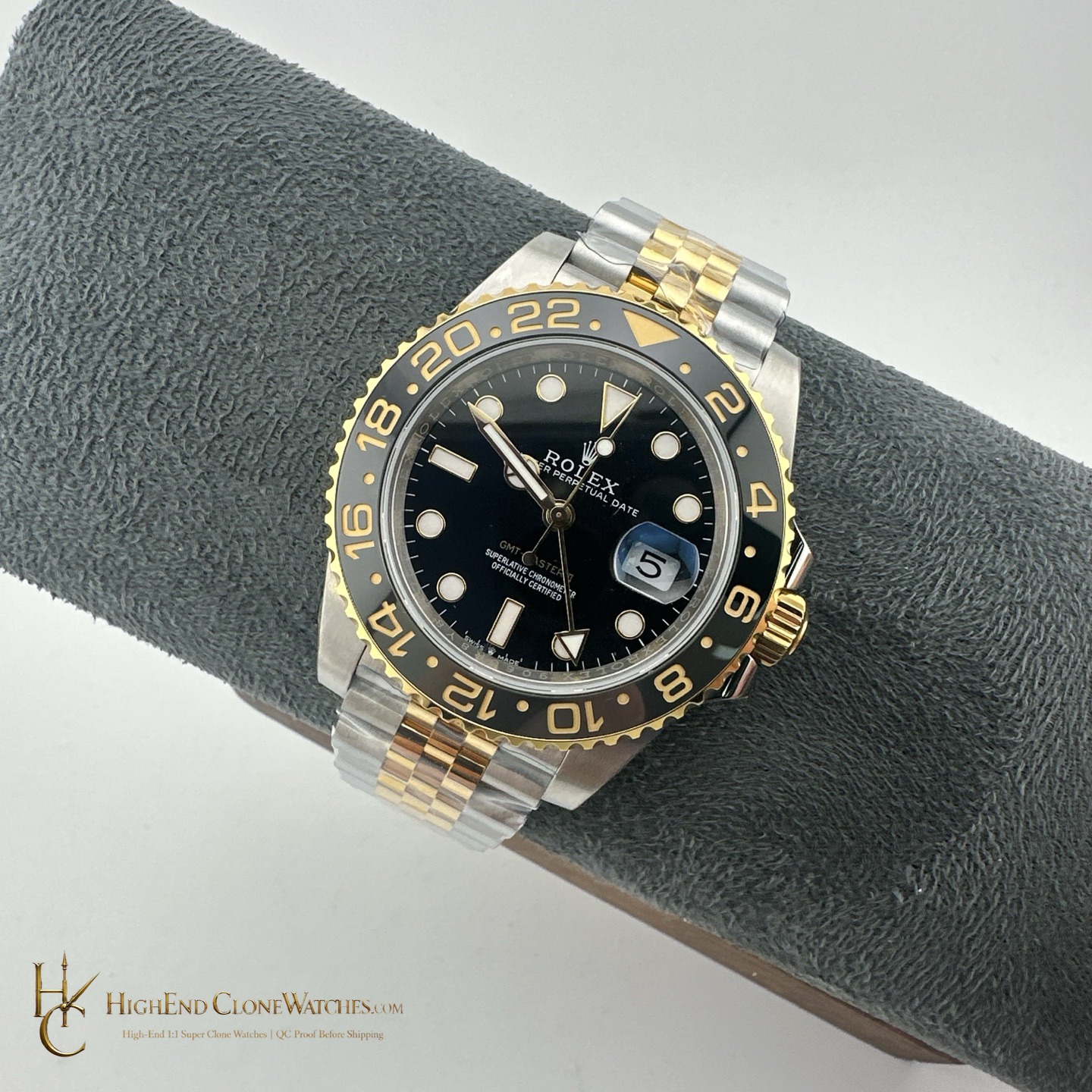 Rolex GMT-Master II 126713GRNR side case profile super clone watch